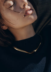Éole Necklace - 24 carat gold-gilded
