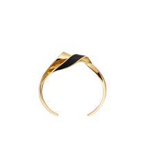 Éole Cuff - Black Leather