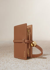 Kayé Card Holder - Textured Duo Camel