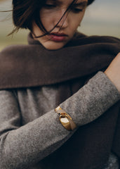 Éole Cuff - Taupe Leather