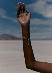 Eroz Bangle - Silver in rhodium plated brass