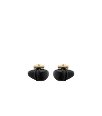 Téré Stud Earrings - Black Marble